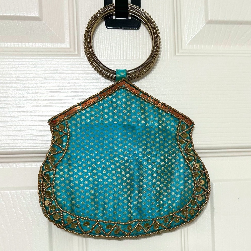 Vintage Mini Beaded Evening Pouch Bag